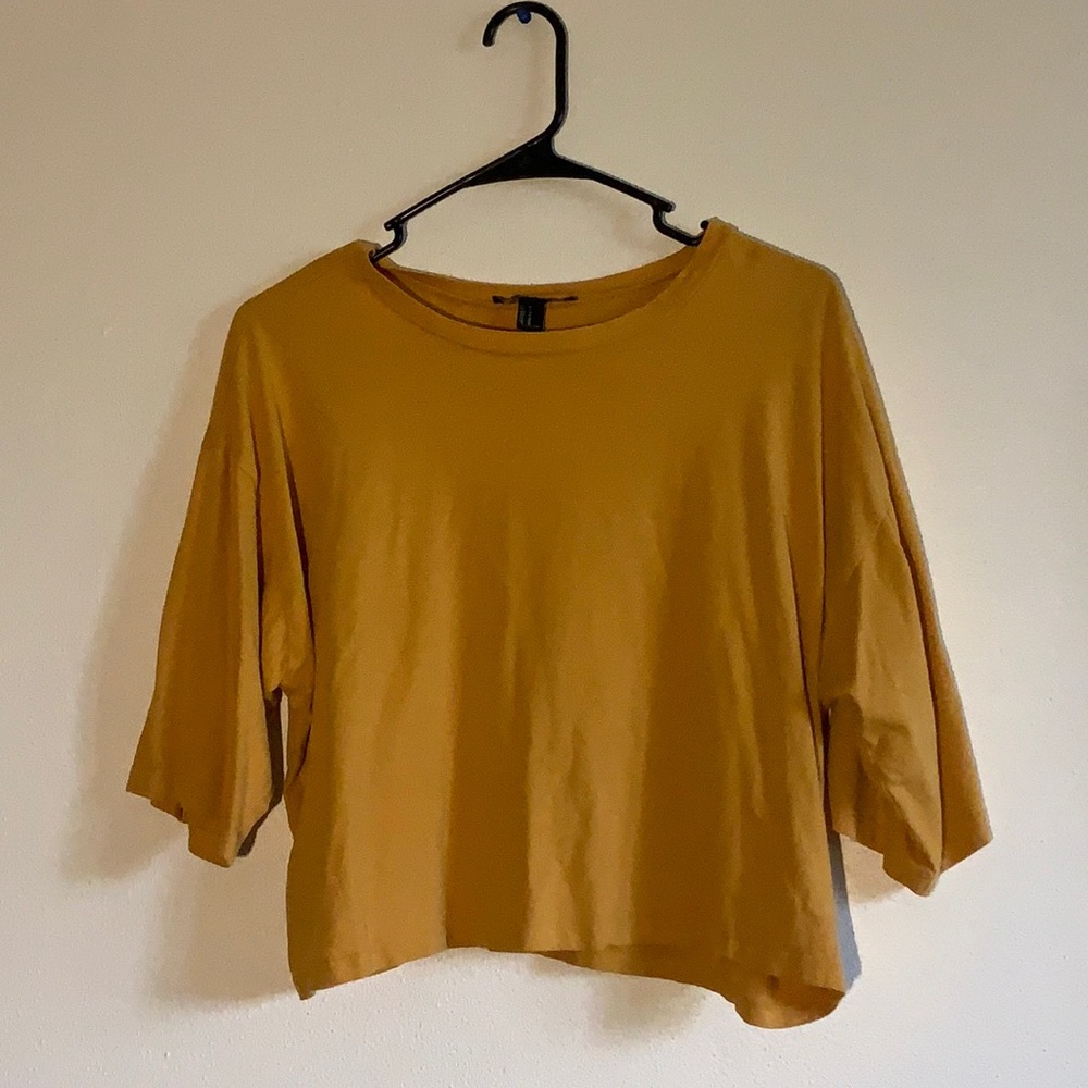 Dark Yellow Crop Top